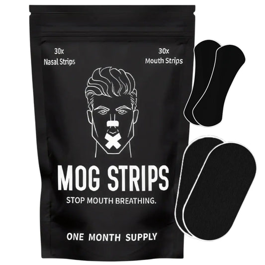 Mog Strips, One Month Supply, for Sleep, Exercise, Mouth Tape, Nose Tape, Strips, Long Lasting Adhesive, Yoga, Gym, Comfort Comfort Skincare Comfort Skincare Outdoor Sport