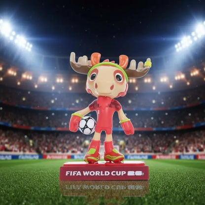 FIFA Official 2026 World Cup Licensed Mascot Collectible Figures, Compact Display Soccer Fan Toy Set
