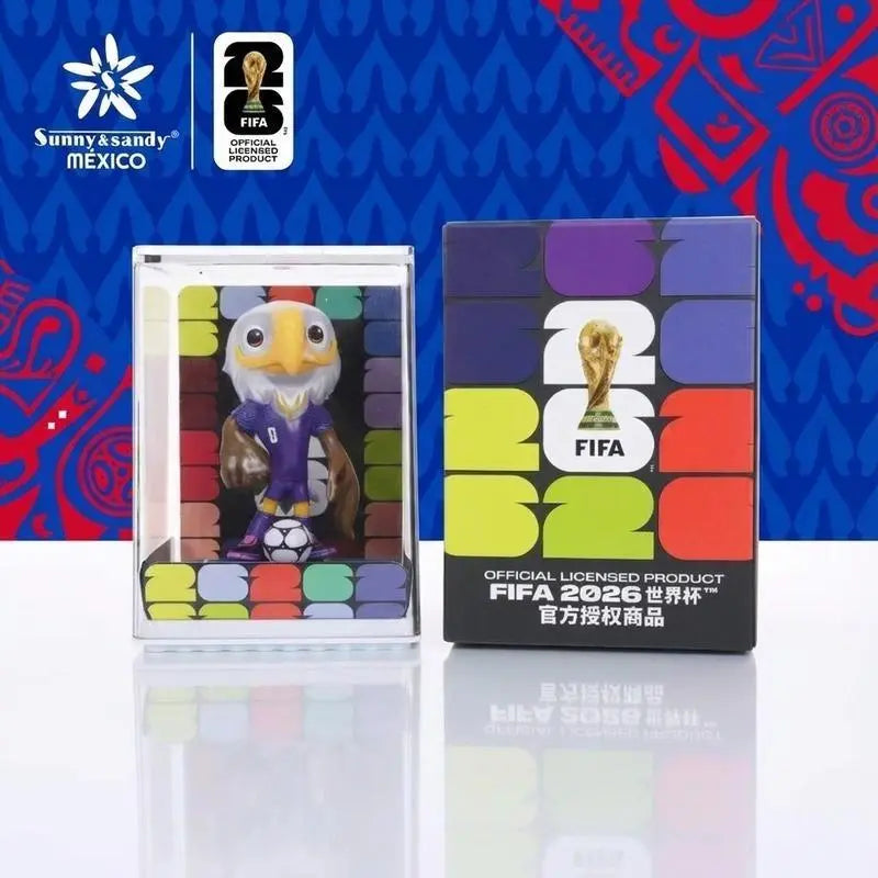 FIFA Official 2026 World Cup Licensed Mascot Collectible Figures, Compact Display Soccer Fan Toy Set
