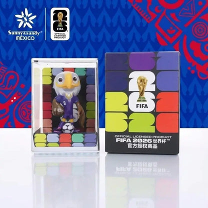 FIFA Official 2026 World Cup Licensed Mascot Collectible Figures, Compact Display Soccer Fan Toy Set