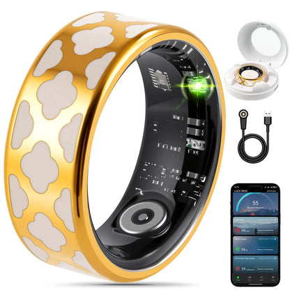 Ringconn,Smart Health Ring,Smart Fitness Monitoring Health Ring with Advanced Health Tracking and Activity Monitoring Features,Ai-Powered Smart Detection Ringcompatible with Android and Ios Wearable Smartwatch Tracker
