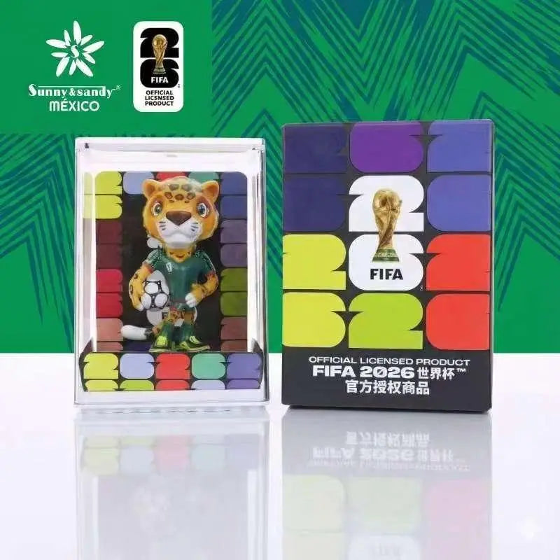 FIFA Official 2026 World Cup Licensed Mascot Collectible Figures, Compact Display Soccer Fan Toy Set