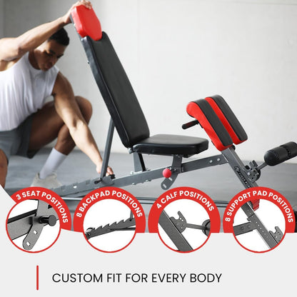 Multi-Functional FID Weight Bench for Full All-In-One Body Workout 