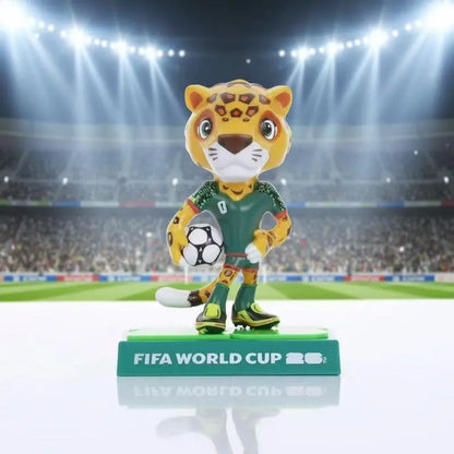 FIFA Official 2026 World Cup Licensed Mascot Collectible Figures, Compact Display Soccer Fan Toy Set