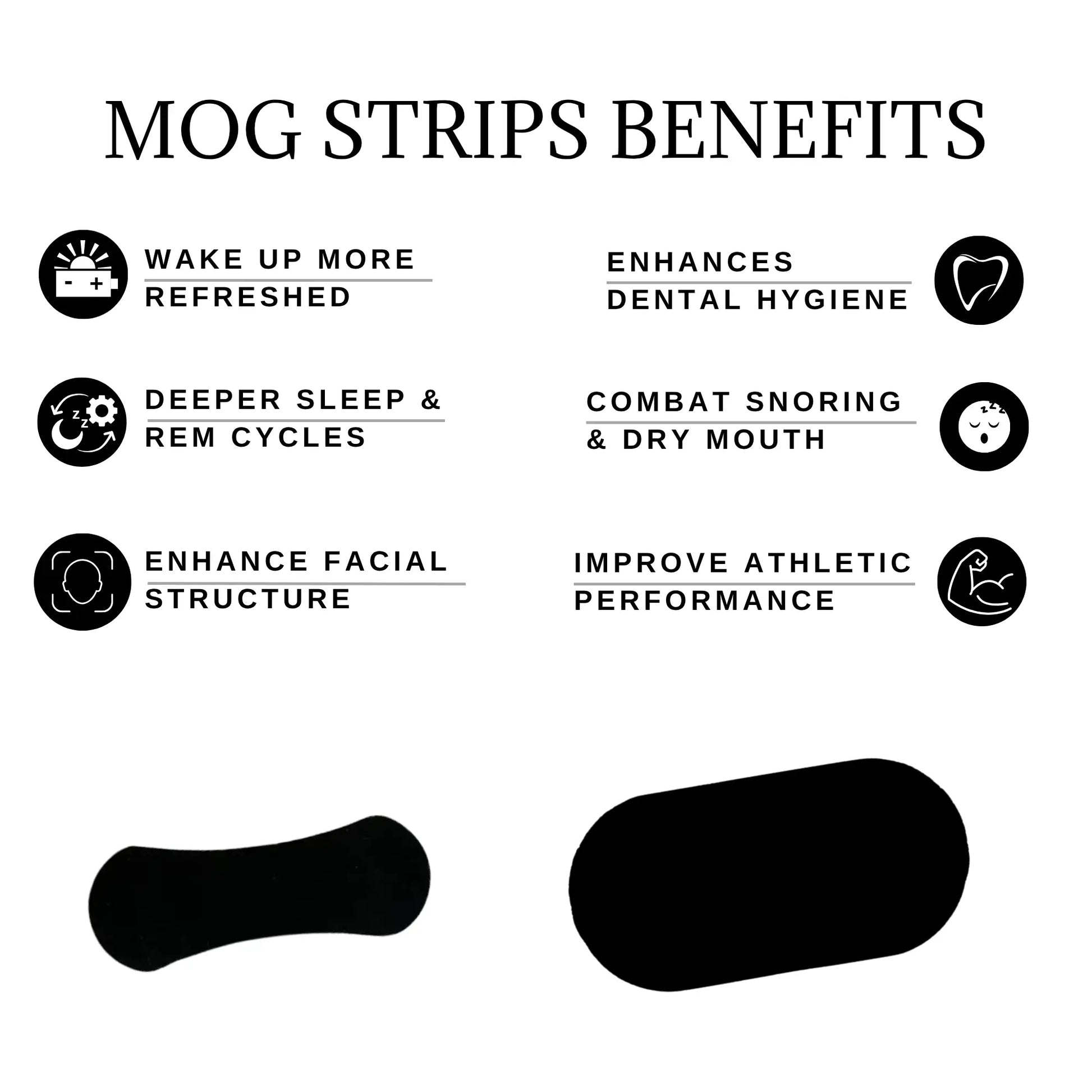 Mog Strips, One Month Supply, for Sleep, Exercise, Mouth Tape, Nose Tape, Strips, Long Lasting Adhesive, Yoga, Gym, Comfort Comfort Skincare Comfort Skincare Outdoor Sport