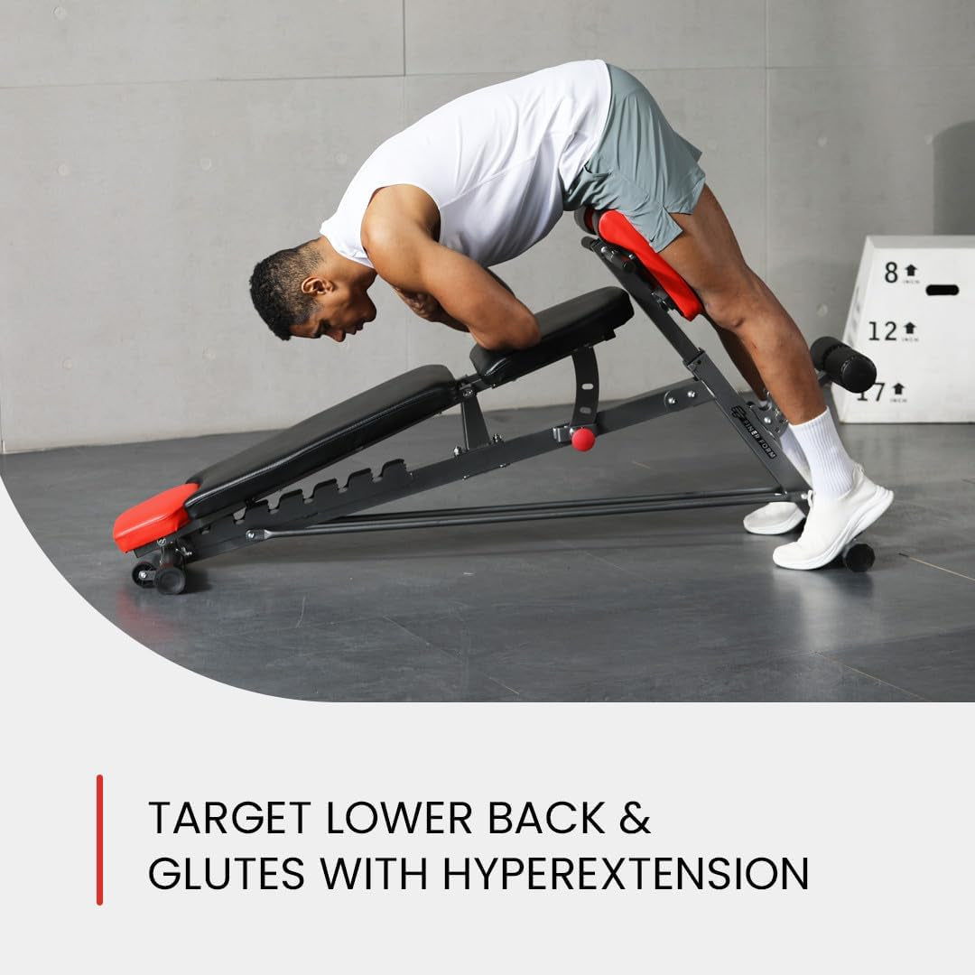 Multi-Functional FID Weight Bench for Full All-In-One Body Workout 